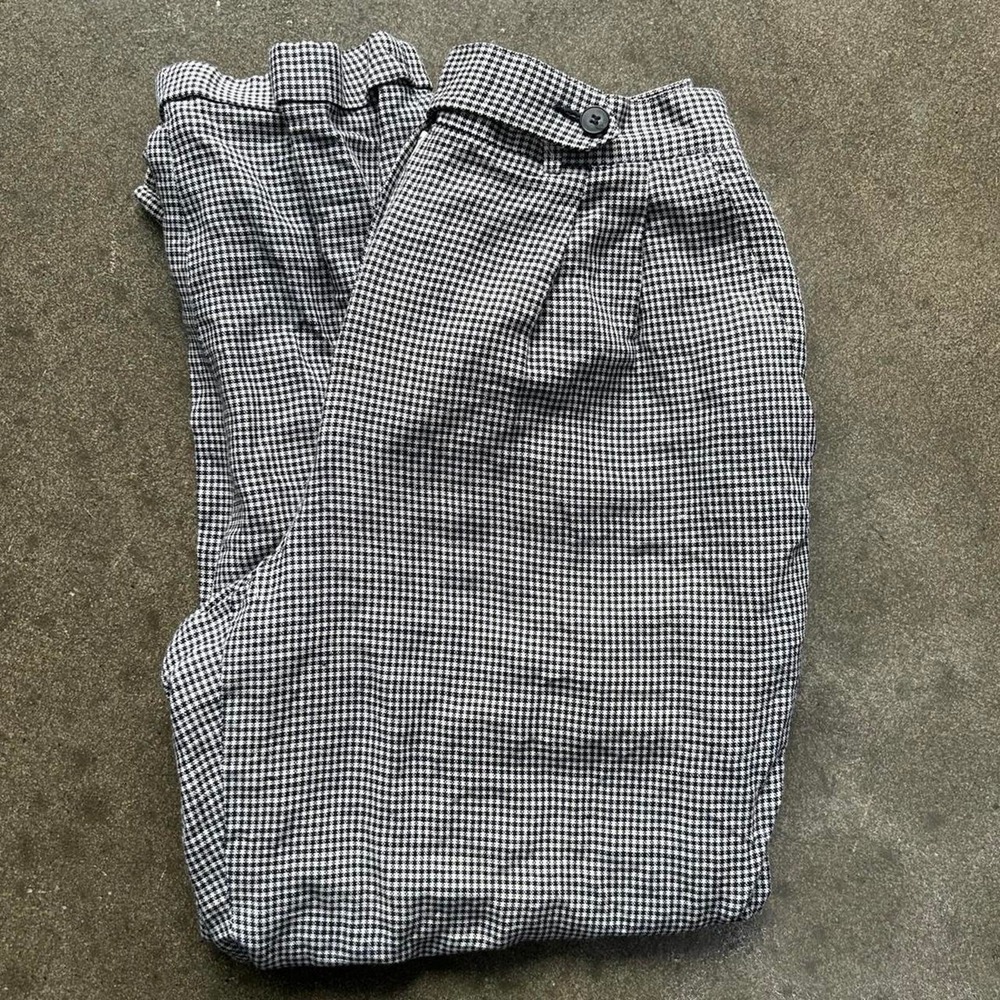 Vintage Liz Claiborne Collection Houndstooth Tapered Waist 25" Pants